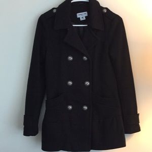 Black peacoat